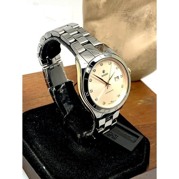 Rado Women's Watch R32043712 Hyperchrome Swiss Automatic Diamond Rose Dial - Picture 2 of 14